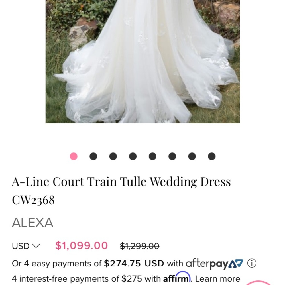 A-Line Tulle Wedding Dress